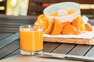 Fresh orange juice available at Seafort Luxury Hideaway